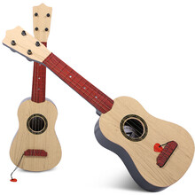 六美 尤克里里民谣小吉他四炫真丝成人儿童初学者入门乐器 六弦真丝68cm仿黄杨木(送教程+背带)