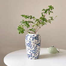 清代　青花花瓶　花器 清代青花八角花瓶清朝青花瓷瓶古董收藏保真包老闻德评级鉴定