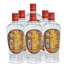 温泉牌鹰金钱广东米香型白酒广州老字号【节日送礼】 53度 500mL 6瓶 从化三花酒