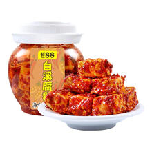 鲜窝窝 白溪豆腐乳450g 湖南白溪特产香辣手工霉豆腐红方无油腐乳豆腐卤
