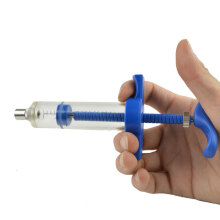 约克（YORK） 杰达精品塑钢注射器 TPX耐高温铜头注射器 兽用针筒 蓝色塑钢30ml