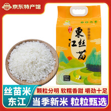 粤悯农 龙川东江丝苗米 软糯劲道 河源大米丝苗长粒香米新米真空包装 东江丝苗米5kg*2袋