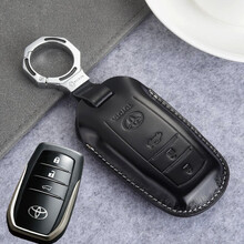 2008 09老款丰田普拉多钥匙包13 15 16 19款中东新霸道遥控套 C款 炫晶黑
