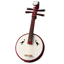 艾牧  民族弹拨乐器  专业 演奏 级 花梨木 高音阮 红木 小阮琴硬木大小阮民族乐器 小阮配件 硬木骨花小阮（中音）XR-01