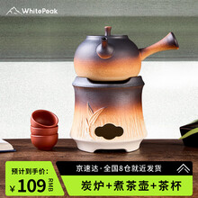 Amazon.co.jp: 炉煮茶炭炉家用室内小泥炉野外老式木碳炉烧烤火炉