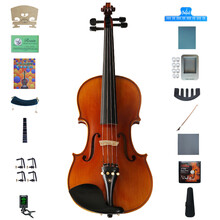思雅晨（Saysn） 小提琴初学入门儿童成年人练习演奏琴实木单板提琴乐器亮光/哑光小提琴 V-013手工实木亮光演奏款 4/4