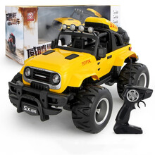 胜雄 威腾遥控越野车大号越野无线充电吉普汽车男孩儿童越野汽车玩具 黄色