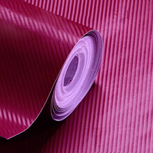 点滨 汽车用品碳纤维贴纸 立体车身贴膜改装内饰装饰全车贴拉花3D改色膜 3D酒红127CM宽*1米