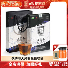 湖南安化黑茶15年高家山1kg 自然茯野生黑茶陈年老茶