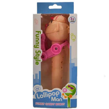 抖音同款吃棒棒糖机器人保储存神器吃不完糖可以放里面的小人 吃糖神器 佩基猪（粉） 精装 默认4