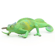 英国CollectA我你他 收藏级仿真实心昆虫系列野生动物系列仿真蜥蜴蜻蜓蝴蝶动物模型儿童玩具 双角变色龙