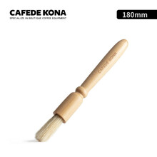 CAFEDE KONA原木 磨豆机清洁毛刷 清洁刷 咖啡机用 咖啡店刷子 不锈钢木柄毛刷 木柄毛刷