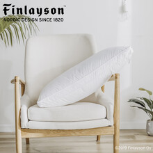 Finlayson芬蕾绅抗菌白鹅羽绒枕成人枕酒店枕单人颈椎护颈软枕芯枕头 抗菌白鹅暖暖混合羽绒枕 45X70cm