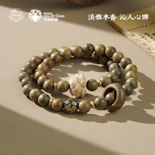 文玩堂：猛犸牙手链（牙芯料精工老型） 保真猛犸象牙直切手串男女文玩手链单圈原色牙芯冰料老型鼓珠子