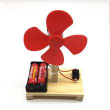 DIY科学实验小发明家小制作中小学生科技手工自制动手玩具材料包套装 儿童科技赛车实验拼装益智玩具 电风扇