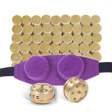 艾年华 艾灸盒随身灸无烟铜盒蕲艾条艾柱防烫艾灸仪器家用 双联+2铜盒+54粒艾柱