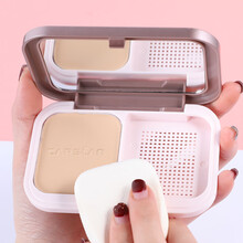 卡姿兰粉饼定妆粉遮瑕持久控油防水干粉女蜜粉干皮亲妈散粉湿粉饼 03#自然色（适合偏暗肤色）