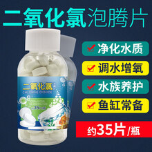 二氧化氯新品泡腾片鱼缸水族84消毒剂片净水观赏水产鱼用鱼塘虾蟹塘 【水族专用】二氧化氯泡腾片35片/瓶