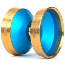 边缘2.0/ EDGE BEYOND  1A悠悠球  自由花式死睡眠溜溜球专业比赛竞技双金属YOYO 湖水蓝金环 - 升级版(NSK轴承/鈦合金軸)