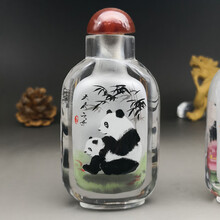 水晶 鼻烟壶 鼻煙壺 内画 天然水晶内画鼻烟壶（收藏臻品）_中国风