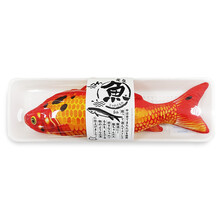 【源自日本】斯玛库 猫咪鱼玩具鱼抱枕 木天蓼填充非猫薄荷 毛绒仿真逗猫宠物玩具 成幼猫通用 木天蓼鱼抱枕-红锦鲤30cm