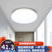 雷士NVC雷士照明led阳台灯 简约现代吸顶灯北欧家用灯具卧室灯书房走廊过道灯 12瓦阳台灯