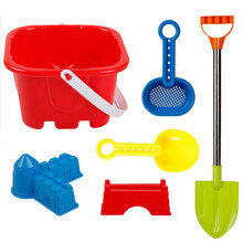 儿童沙滩玩具车套装大号宝宝玩沙子挖沙漏铲子工具女孩玩具 63CM大铲6件套