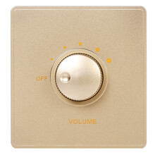 浪歌(Langge)T1 定阻调音开关音量控制器音控面板背景音乐音箱双声道调节旋钮双路 金色