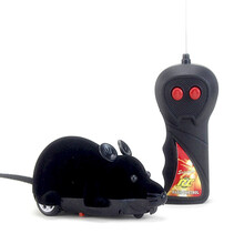 猫玩具电动飞舞蝴蝶逗猫棒遥控假老鼠毛绒仿真猫咪用品小幼猫猫爱 黑色老鼠