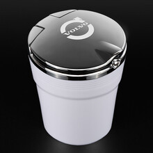 峡山途跃 沃尔沃S90 S60 xc60 xc汽车车载烟灰缸汽车带LED灯汽车车内烟灰缸 白色