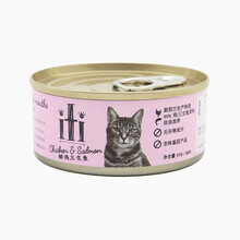 ITI爱娣猫罐头猫咪主食罐头新西兰进口宠物猫粮罐头85g*12罐 鸡肉三文鱼猫粮罐头85g*12