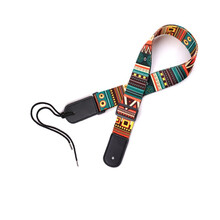 青歌 乐器B34尤克里里背带 带尾绳挂脖式背带涤纶绵吉他背带 绑绳款-民族款 尤克里里背带（需要有尾钉）