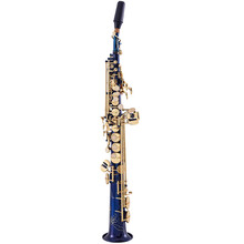 亨韵（Henlucky）亨韵乐器降B调高音萨克斯蓝漆金键分体高音直管高音厂家直销终身保修快递包邮