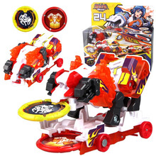 奥迪双钻 爆裂飞车3代2星能觉醒儿童玩具变形车机器人套装暴烈 2代决斗型-赤角火羚