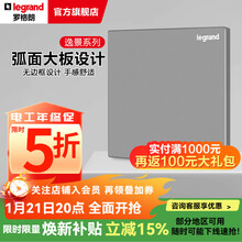 罗格朗（LEGRAND）开关插座逸景深砂银灰色86型面板清单报价 空白盖板 弱电类