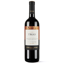 超市	
干露（Concha y Toro）三重奏赤霞珠/品丽珠/西拉珍藏干红葡萄酒 750ml 单瓶装 智利进口红酒