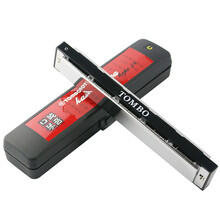 通宝TOMBO 日本音簧中高级24孔演奏复音 6624P 纯音口琴调式全初学入门进阶教学演出用 #D/降E调