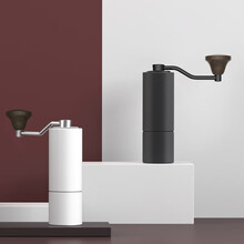 泰摩 升级版栗子CS磨豆机 家用手摇咖啡机 手动咖啡豆研磨机 CNC钢磨芯研磨均匀 磨砂-哑光白