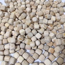 儿童玩的沙子颗粒游乐场小木粒扁柏木颗粒沙池木头荷柏木粒儿童沙池木块实木园决民子 12毫米松木1斤 约600粒