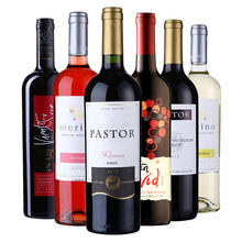 超市	牧羊人 6款进口葡萄酒组合 750ml*6瓶 整箱装 智利进口红酒
