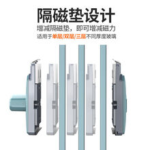 玻璃擦神器家用擦窗户双层三层厚强磁清洁工具双面刮洗高楼中空搽 【全新款推荐款】三角形8-35mm