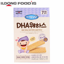 日东福德食韩国原装进口儿童宝宝零食1岁宝宝磨牙松脆威化饼干【适合7个月龄上的宝宝】 维夫饼干A