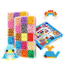 DeceStar 水雾魔珠套装拼豆豆魔法珠diy水力粘珠玩具水溶豆男孩女孩儿童手工益智玩具 30色共8400粒