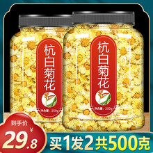 杭白菊花茶500g菊花茶胎菊特级野生小胎罐装凉茶花茶 山臻