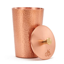 帝国（Diguo）现磨咖啡拉花杯 紫铜咖啡接粉器 日式手工锤纹手冲咖啡粉紫铜筛粉器 手冲咖啡闻香杯