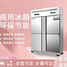 四门六门冰箱冰柜商用厨房立式冷柜冷藏冷冻双温大容量保鲜柜 六门1.8*0.7*1.92 双温冷藏冷冻