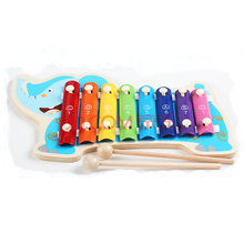 卡通动物敲琴 8音手敲琴 小象