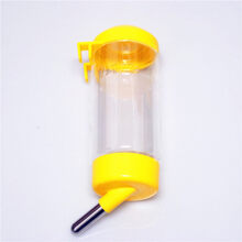 仓鼠兔子龙猫荷兰猪金丝熊滚珠水壶/饮水器喝水汽防漏水壶 500ml 黄色