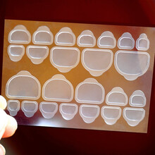 赢夫人（Mrs win）【穿戴甲片美甲背胶】透明果冻背胶孕妇美甲用粘双面贴果冻胶 脚-果冻胶【单张-24贴】