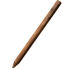 丛一楼 防腐木栅栏碳化实木栅栏门围栏户外篱笆菜园花园围栏绿化草坪护栏 120cm尖脚立柱【配80cm栅栏】